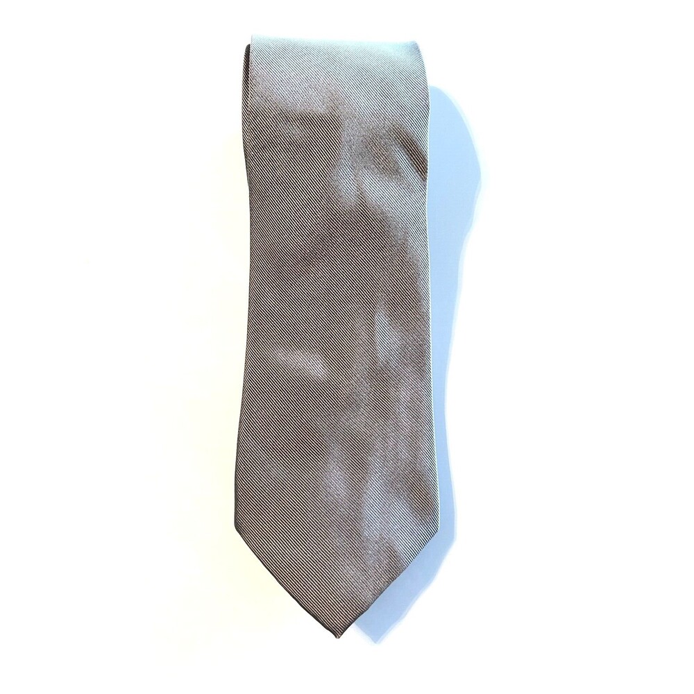 Jos A Bank Tie XL Executive Collection Silk Solid Silver Gray Tie 68 x 4 inches